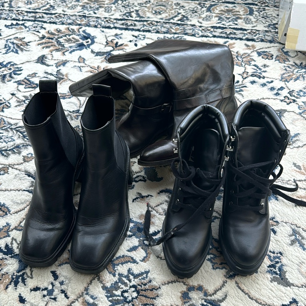 Brand new and used boots